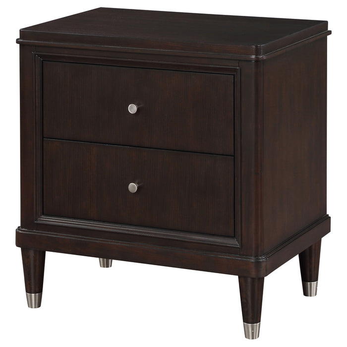 Emberlyn 2-drawer Nightstand Bedside Table Brown