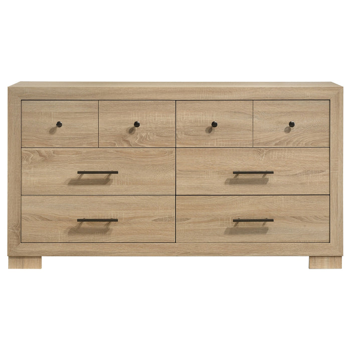 Arielle 6-drawer Bedroom Dresser Cabinet Light Oak