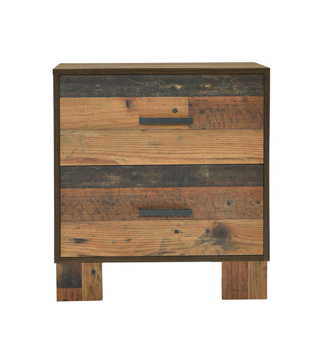 Sidney 2-drawer Nightstand Rustic Pine