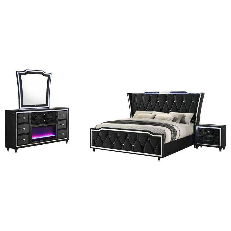 Lorient Bedroom Set Ivory and Camel