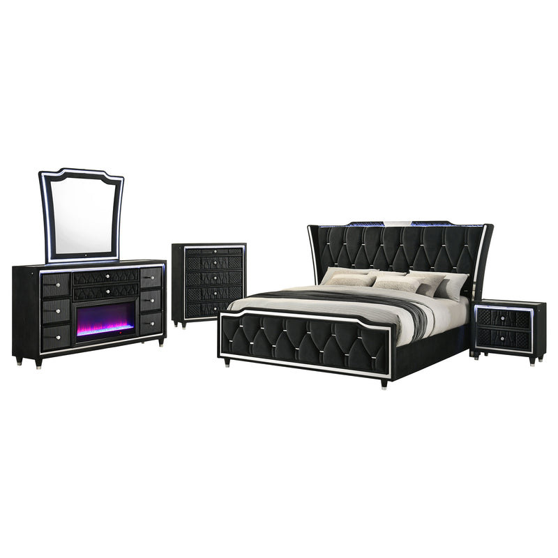 Lorient Bedroom Set Ivory and Camel