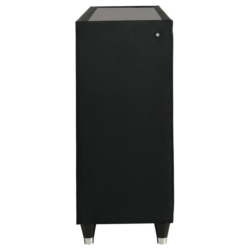 Lorient 8-drawer LED Dresser Black