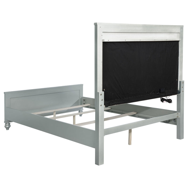 Juego de dormitorio Gunnison plata metálico