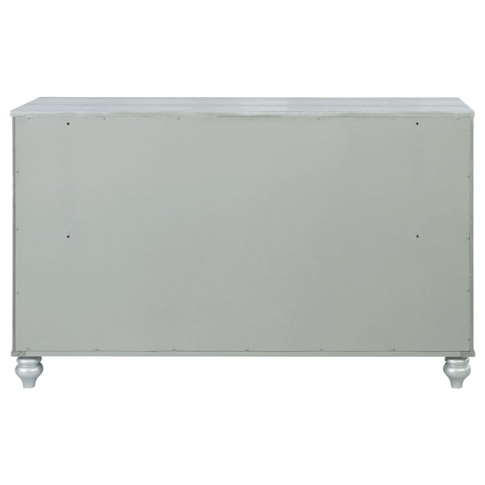 Gunnison 6-drawer Dresser Silver Metallic