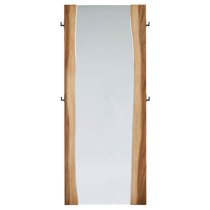 Espejo de pie Winslow de 31 x 76 pulgadas, nogal ahumado