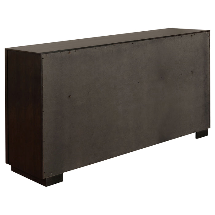 Durango 8-drawer Dresser with Mirror Smoked Peppercorn