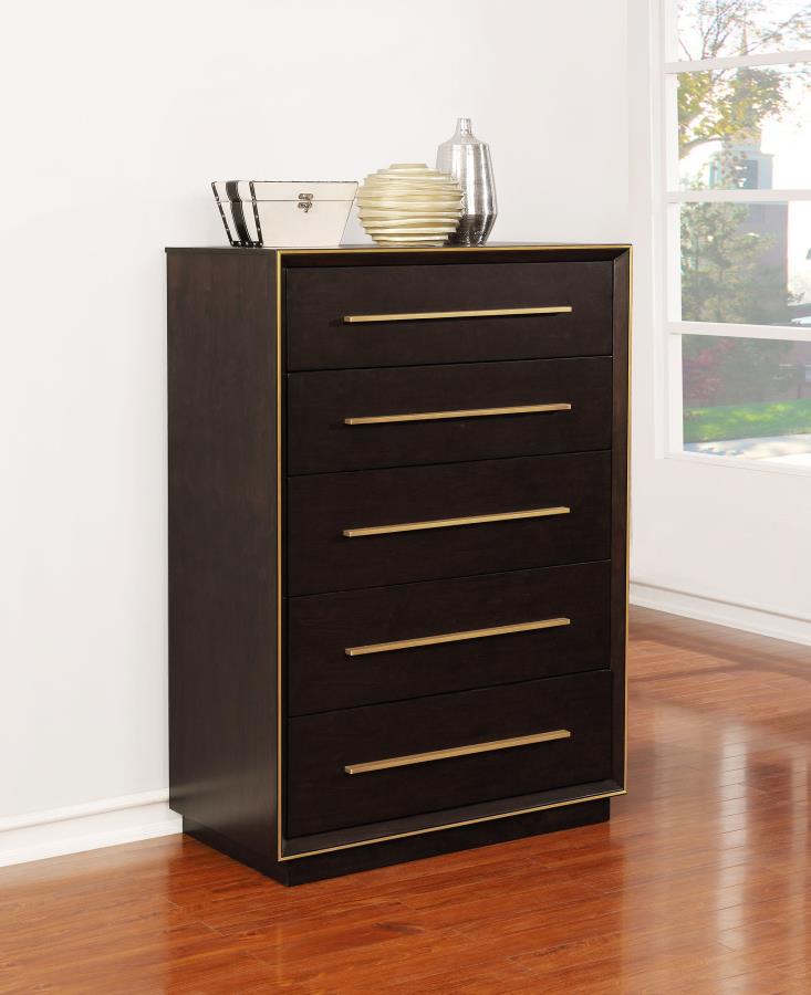 Cómoda de dormitorio de 5 cajones Durango