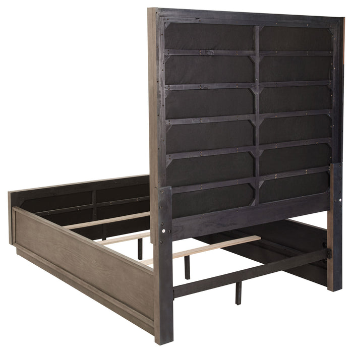Durango 77-inch California King Panel Bed Smoked Peppercorn