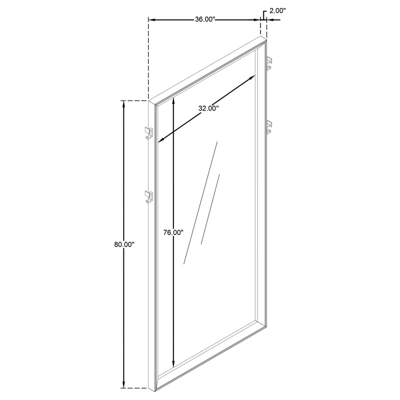 Durango 80-inch Standing Floor Mirror