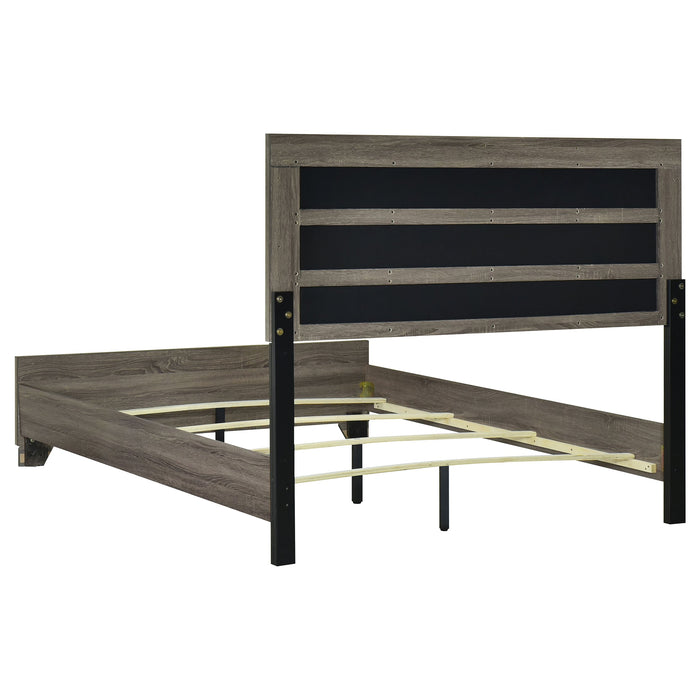 Wright  California King Bedroom Set Brown Oak