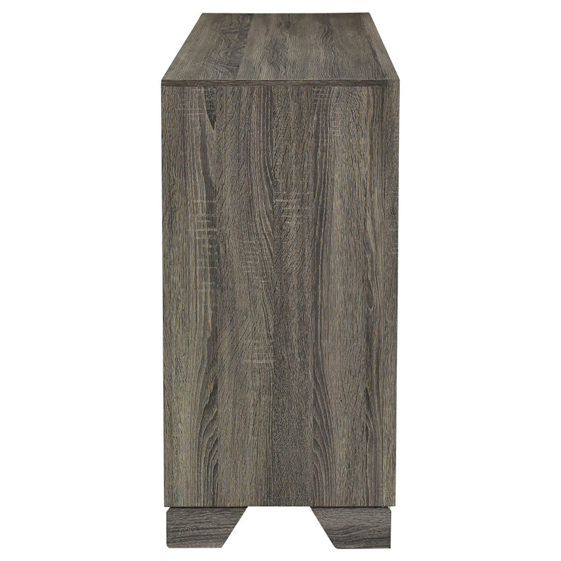 Cómoda de 6 cajones Wright Roble marrón