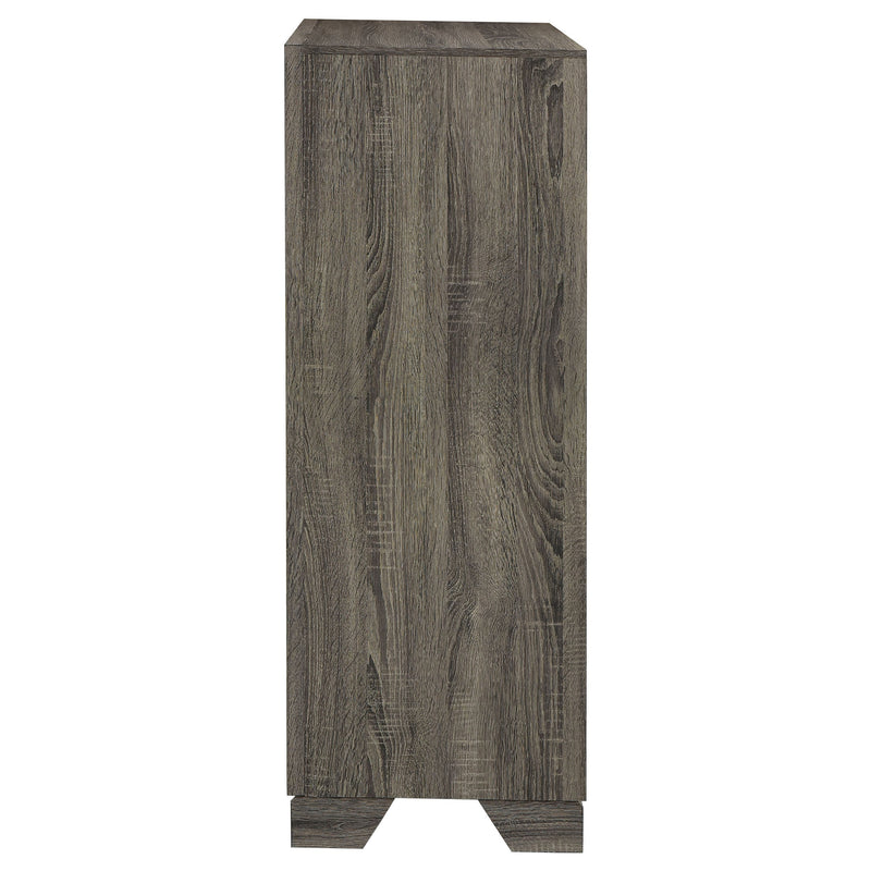 Cómoda de 4 cajones Wright de roble marrón
