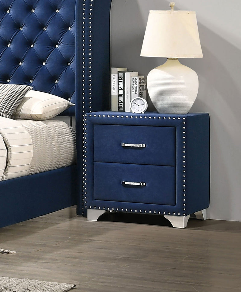 Melody Upholstered 2-drawer Nightstand