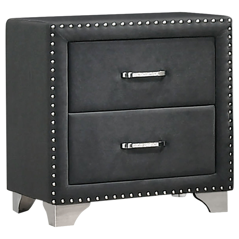 Melody Upholstered 2-drawer Nightstand