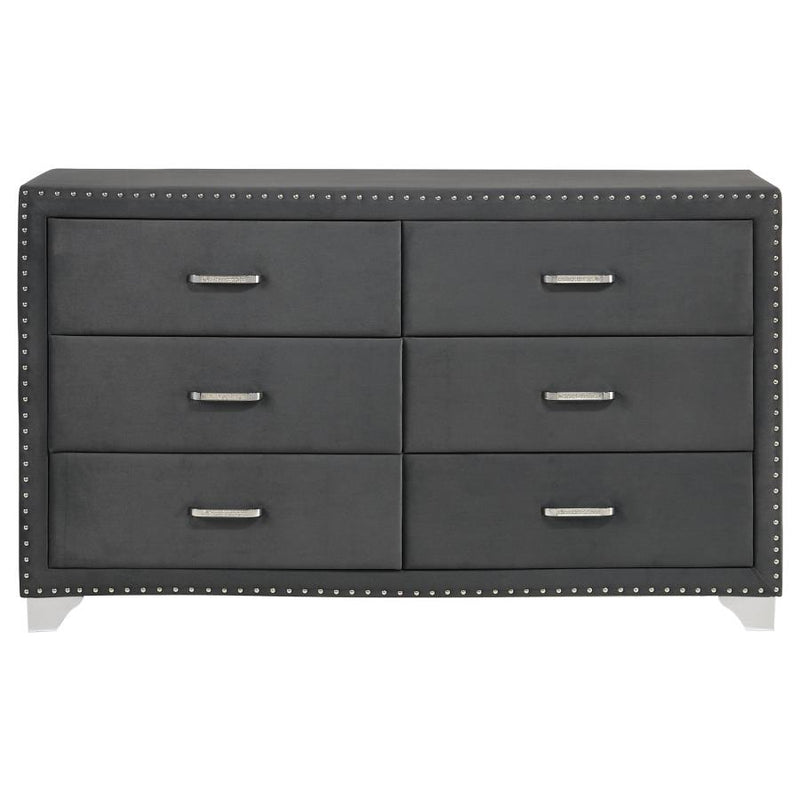 Melody 6-drawer Upholstered Dresser