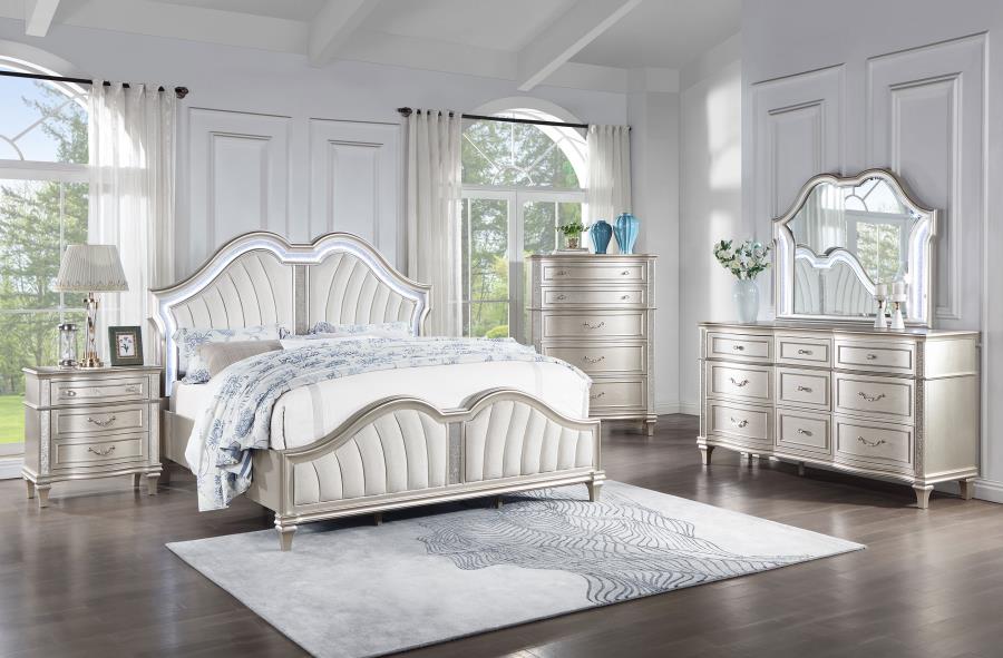 Evangeline Bedroom Set Silver Oak
