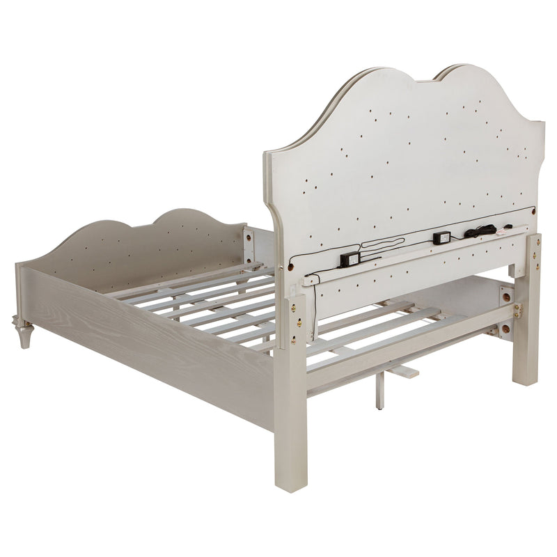 Juego de Dormitorio Evangeline Roble Plateado