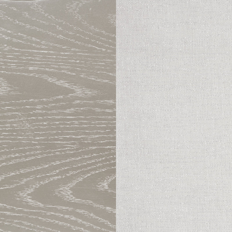 Cama con Panel LED Evangeline Wood Roble Plateado