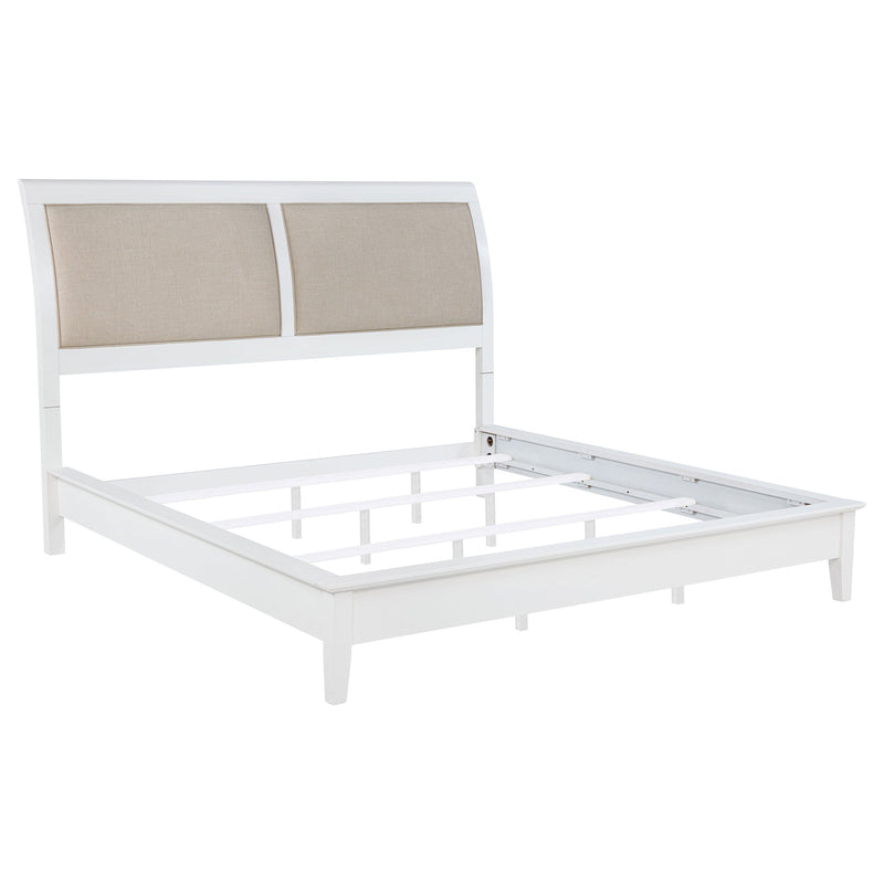 Cama tapizada con paneles Bexhill de 56 pulgadas