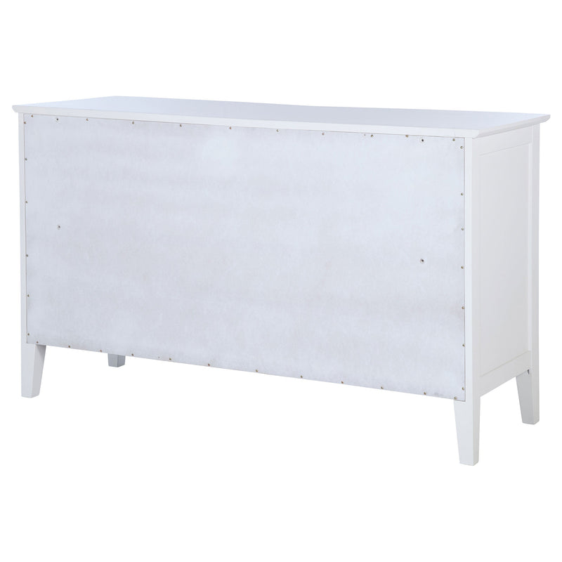 Cómoda con gabinete de 10 cajones Bexhill, blanca