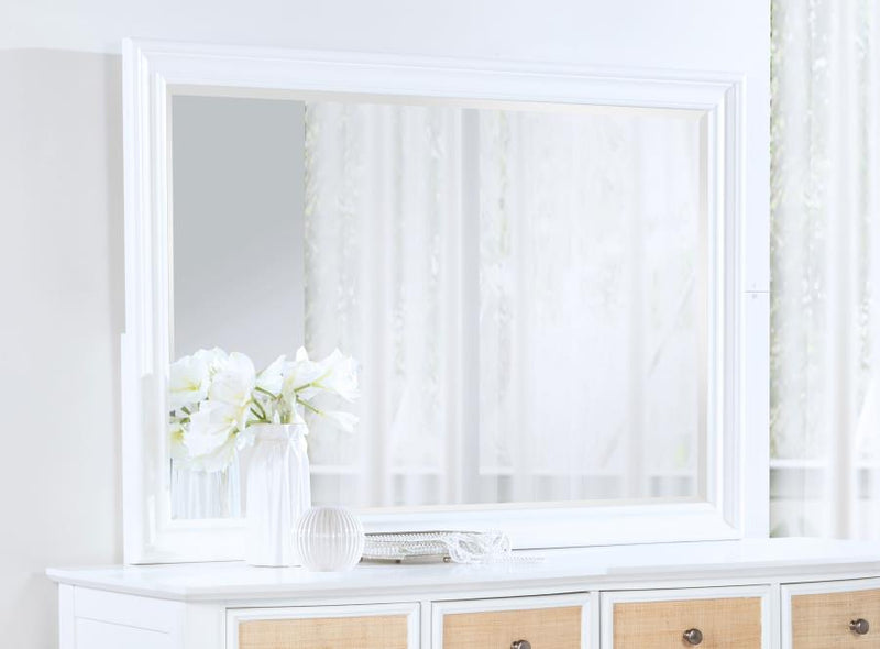 Espejo de cómoda Bexhill blanco
