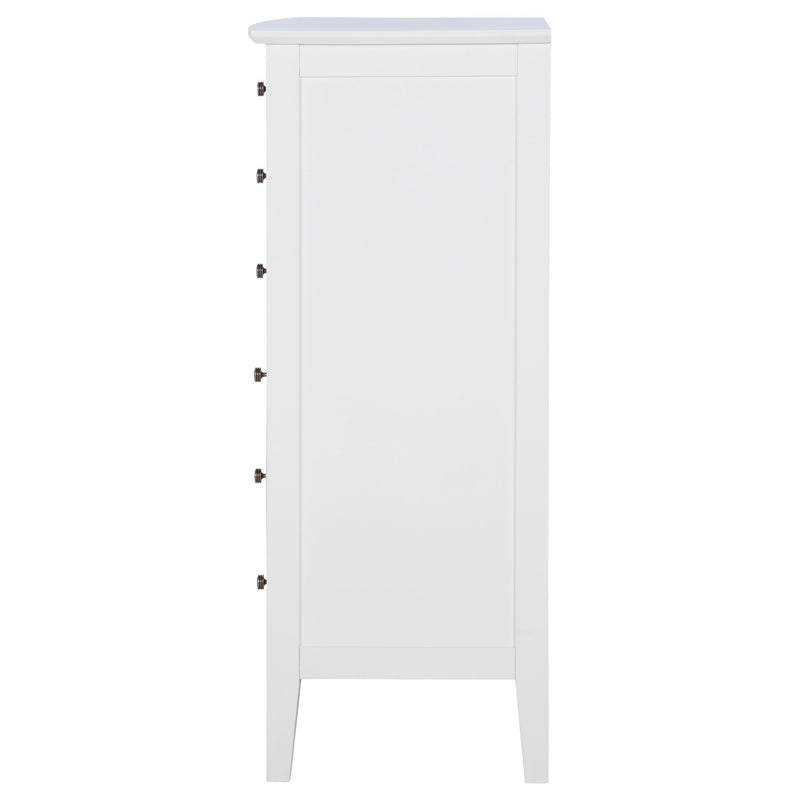 Cómoda de 8 cajones Bexhill, color blanco