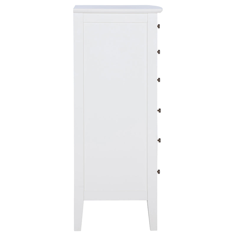 Cómoda de 8 cajones Bexhill, color blanco