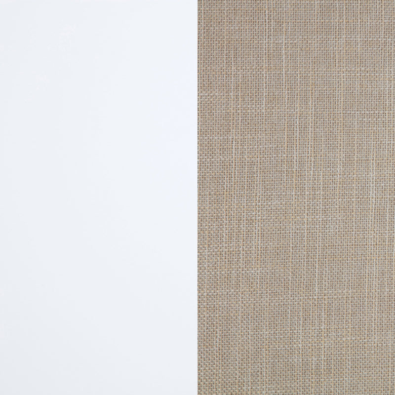 Banco rectangular tapizado Bexhill con estante, blanco