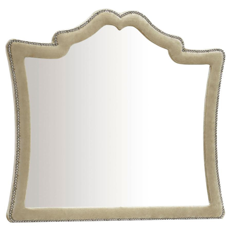 Espejo de cómoda tapizado Antonella Camel