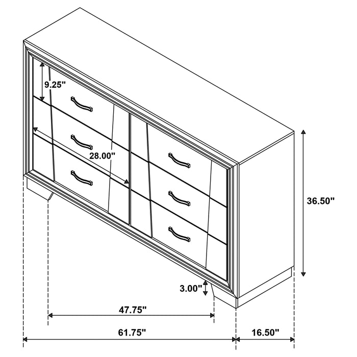 Janine   Bedroom Set Grey