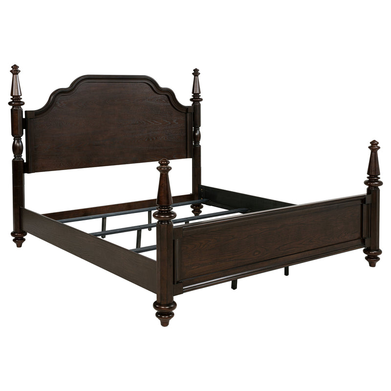 Cama con dosel Andover de 63 pulgadas Roble oscuro