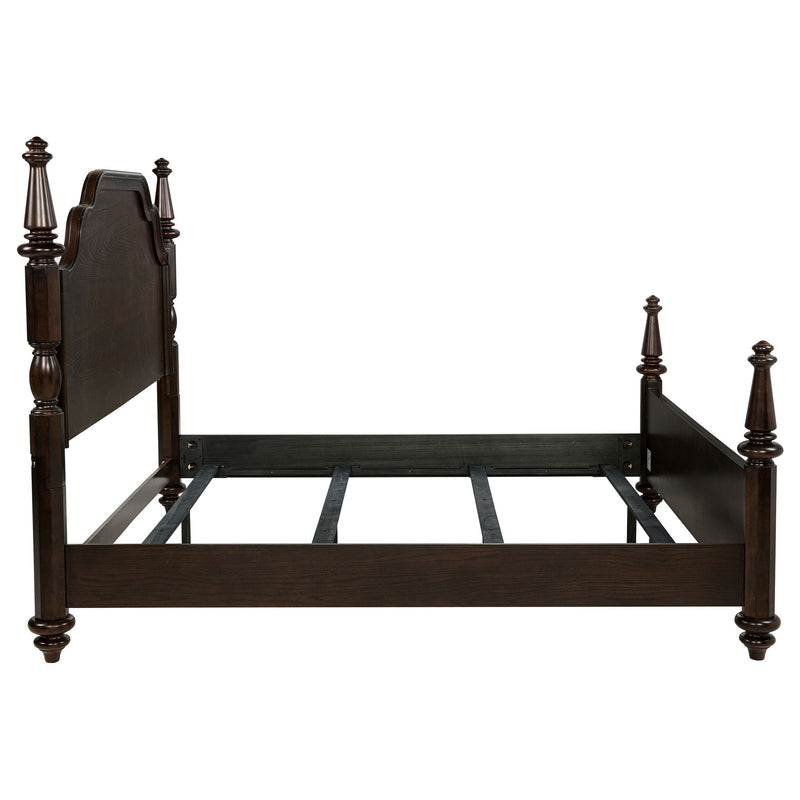 Cama con dosel Andover de 63 pulgadas Roble oscuro