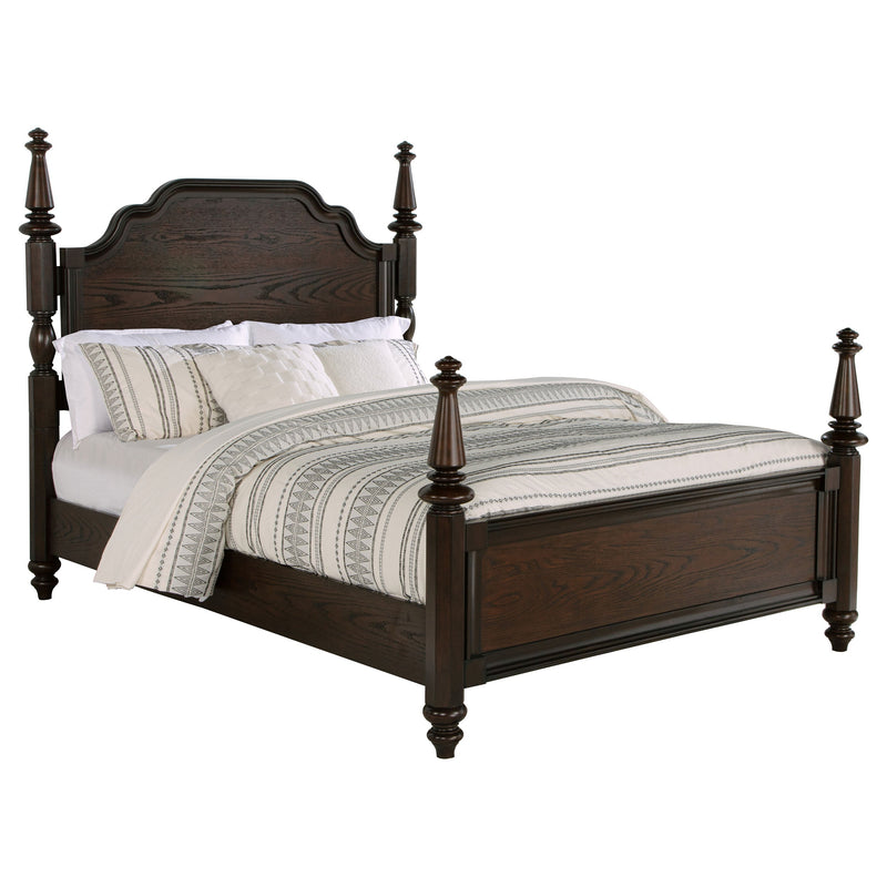 Cama con dosel Andover de 63 pulgadas Roble oscuro