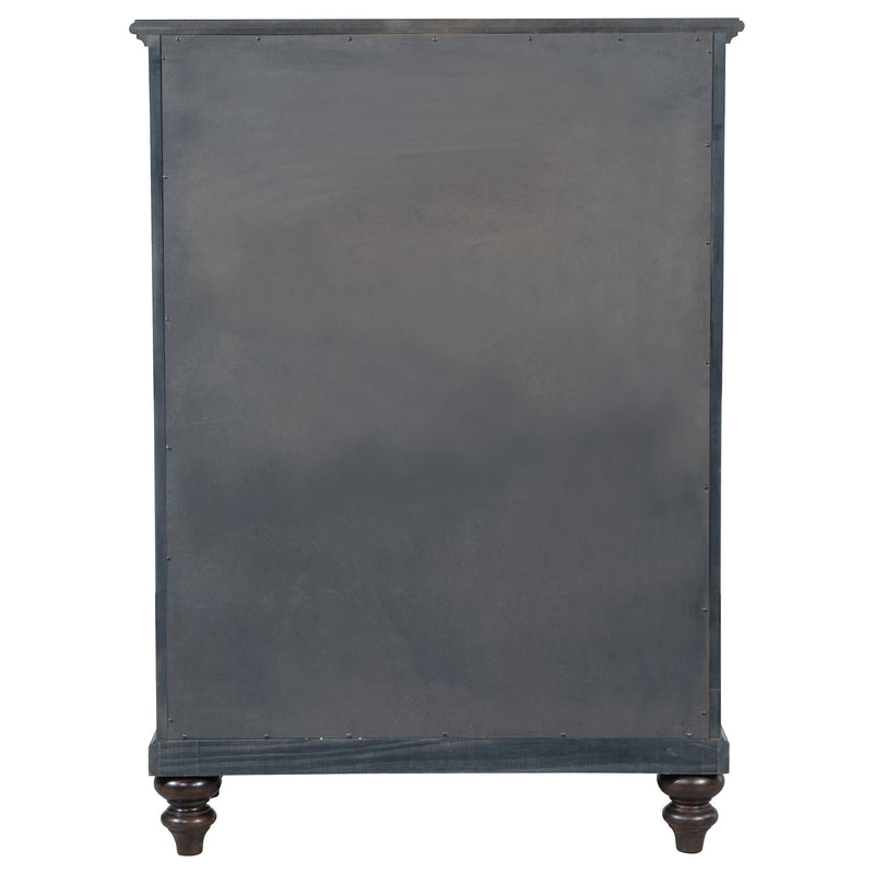 Cómoda de 5 cajones Andover Roble Oscuro