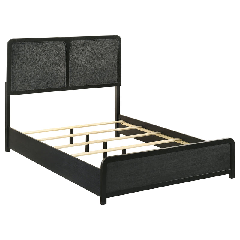 Cavelle Cama tapizada de panel de 51 pulgadas - Negra
