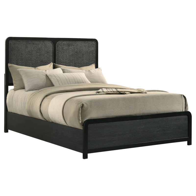 Cavelle Cama tapizada de panel de 51 pulgadas - Negra