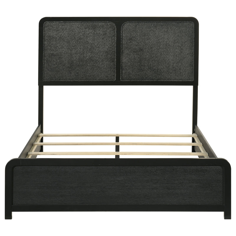 Cavelle Cama tapizada de panel de 51 pulgadas - Negra