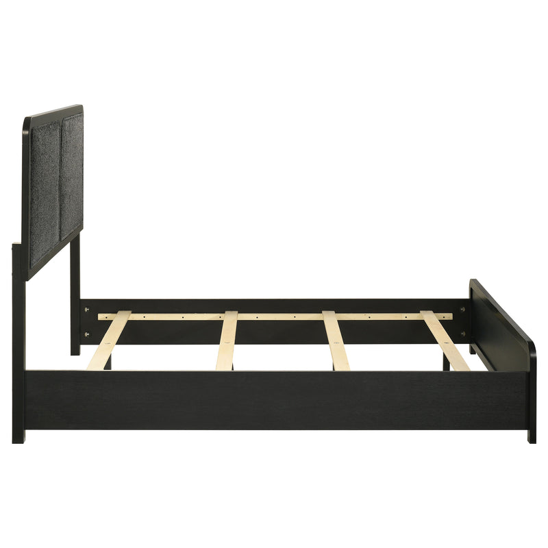 Cavelle Cama tapizada de panel de 51 pulgadas - Negra