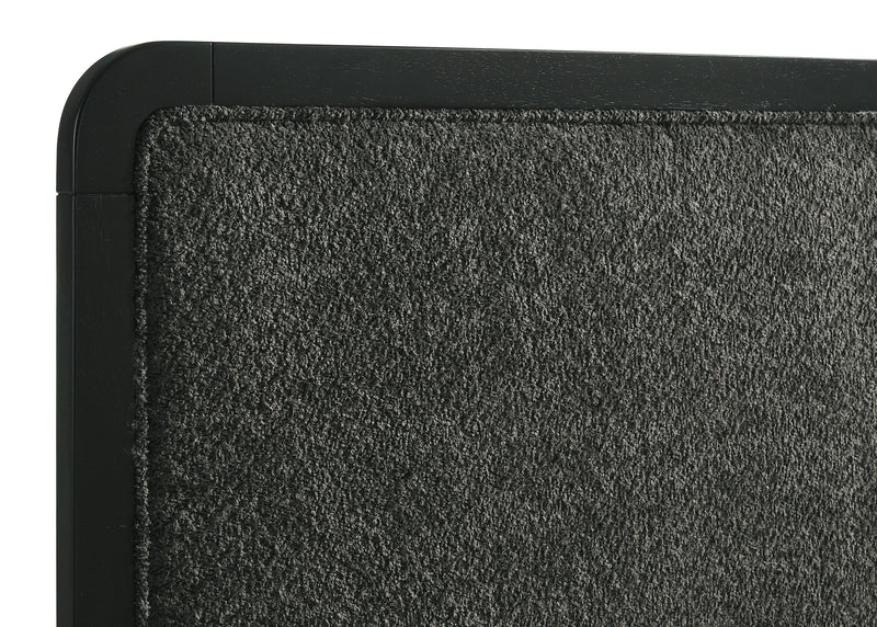 Cavelle Cama tapizada de panel de 51 pulgadas - Negra