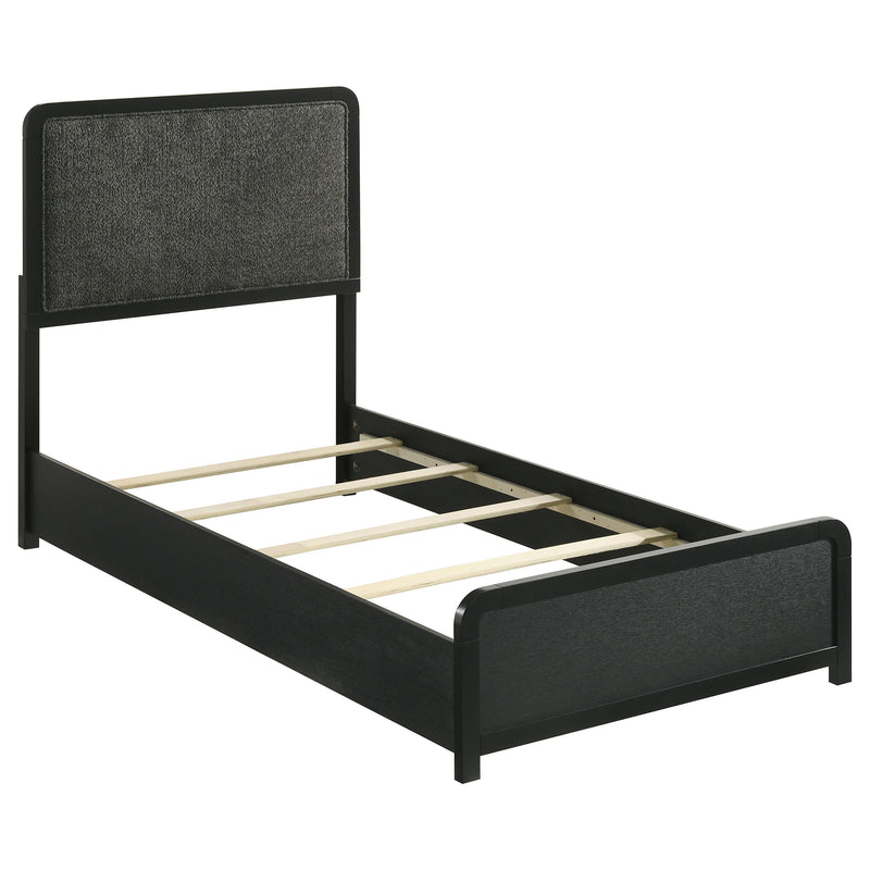 Cavelle Cama tapizada de panel de 51 pulgadas - Negra