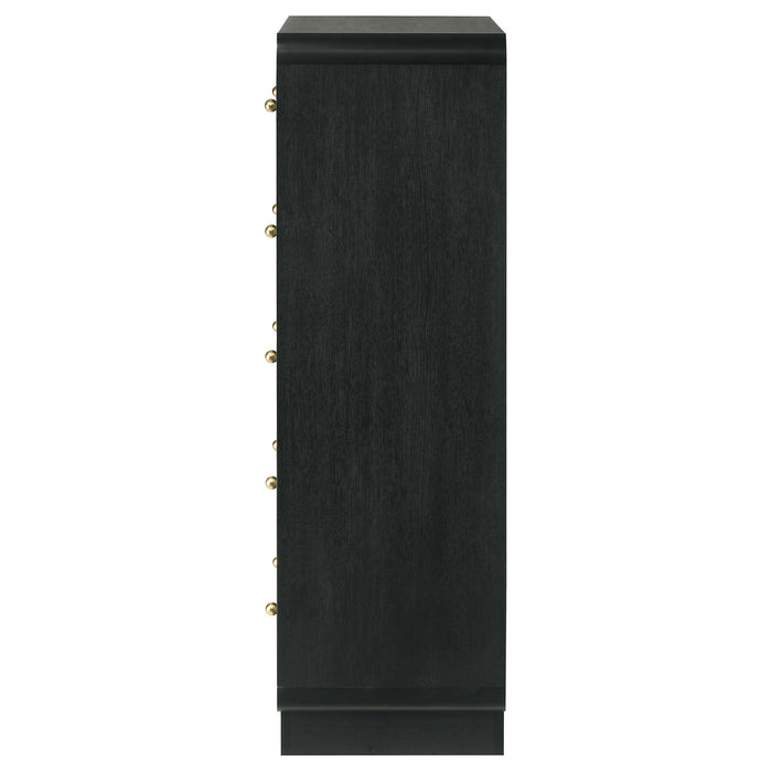 Cavelle 5-drawer Chest of Drawers Black