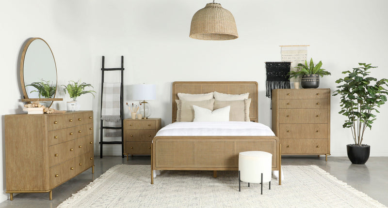 Arini Rattan Panel Bed