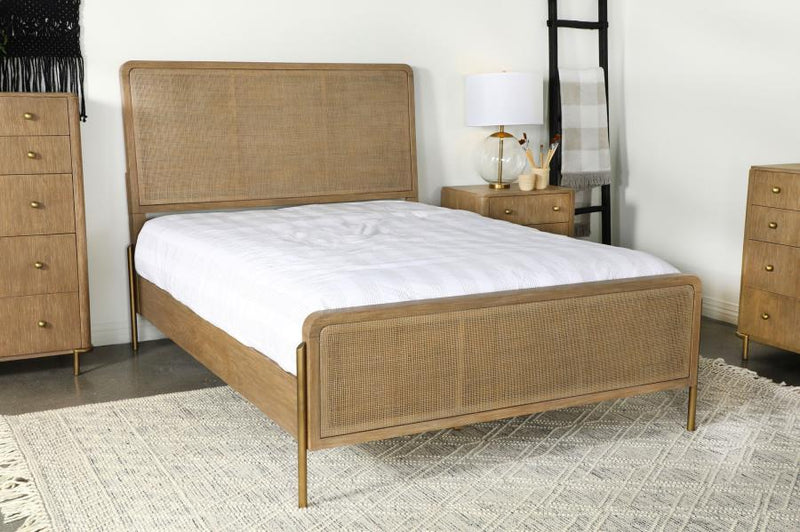 Arini Rattan Panel Bed