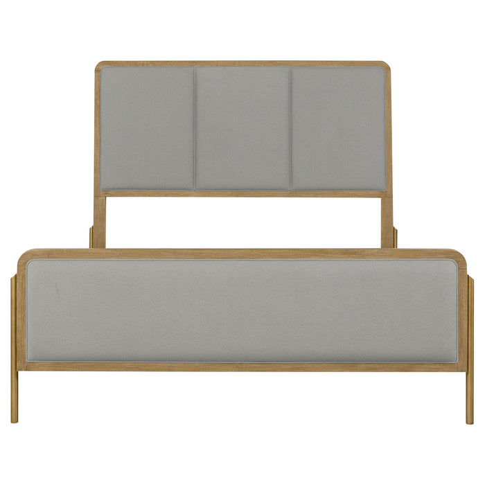 Arini  Upholstered  Bedroom Set Sand Wash and Grey