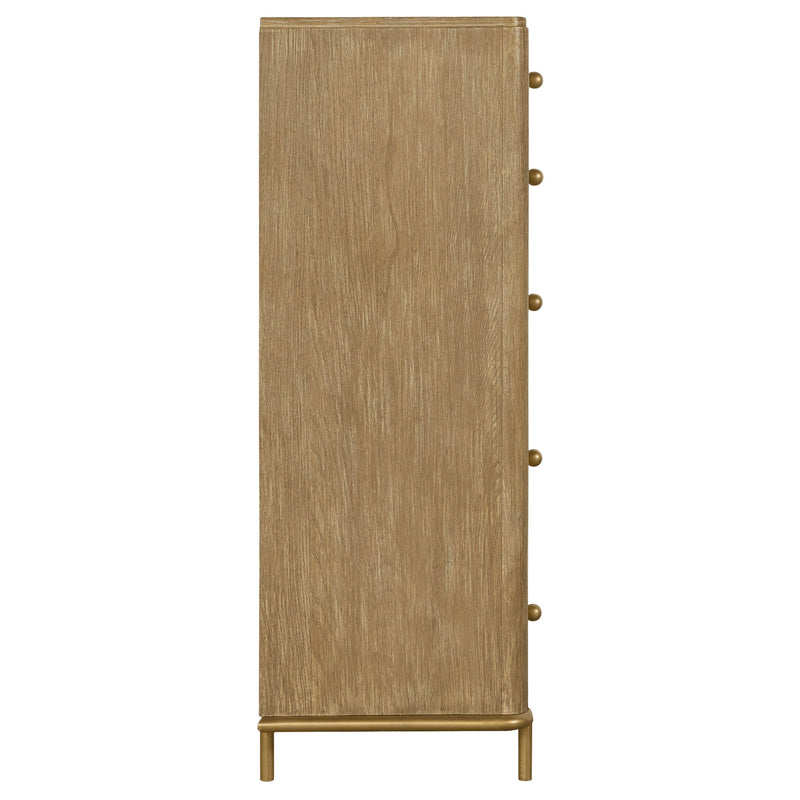 Cómoda de dormitorio Arini con 5 cajones