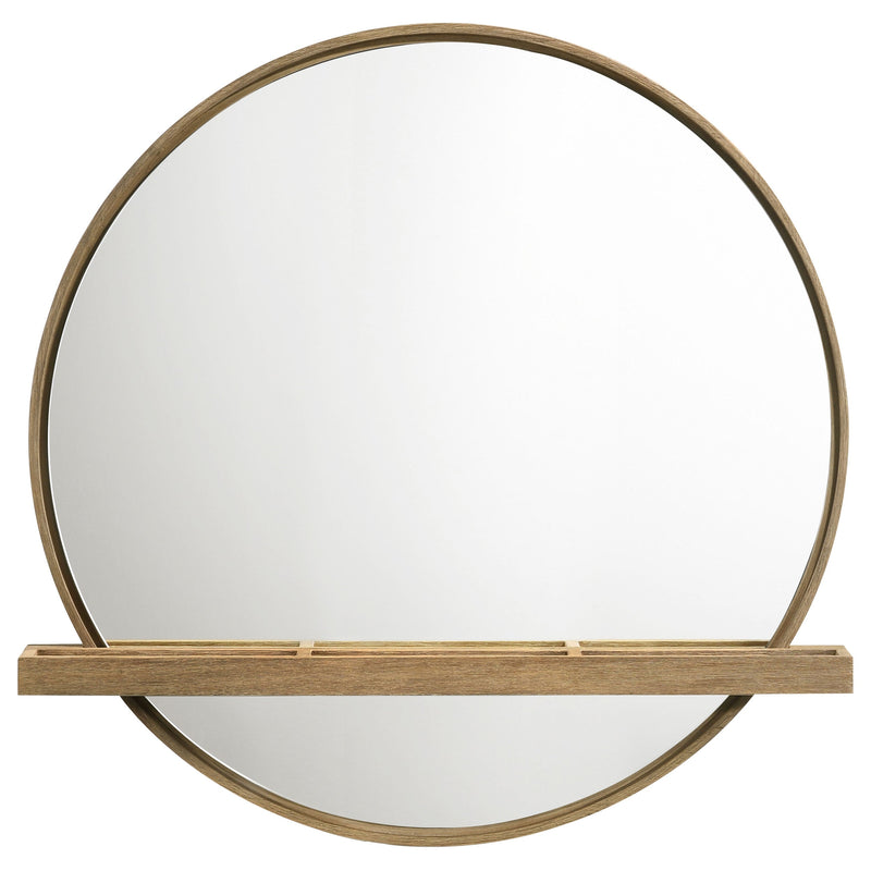 Espejo de pared Arini Round Vanity con estante