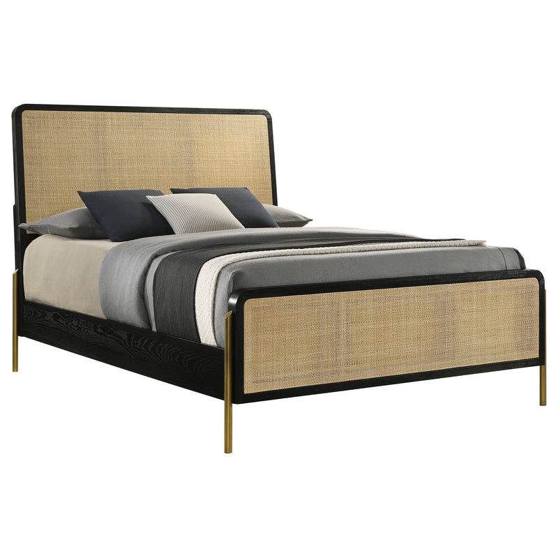 Arini Rattan Panel Bed