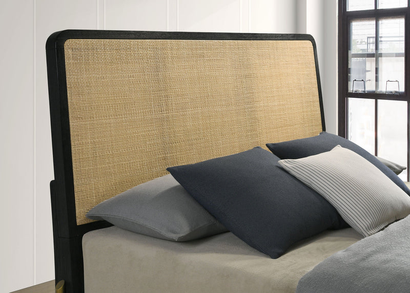 Arini Rattan Panel Bed