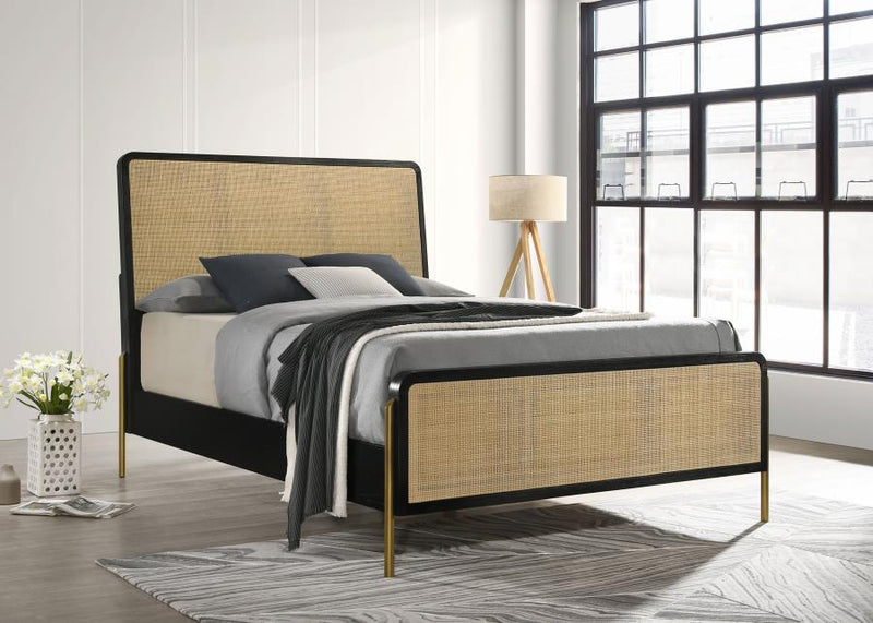 Arini Rattan Panel Bed