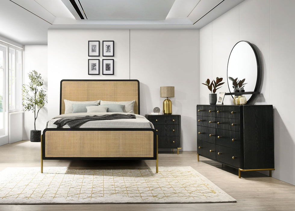 Arini   Bedroom Set Black and Natural